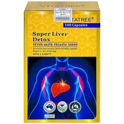 Viên uống giải độc gan Vitatree Super Liver Detox 100 viên