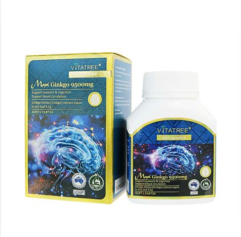 Viên uống Vitatree Maxi Ginkgo 9500mg (60 viên)