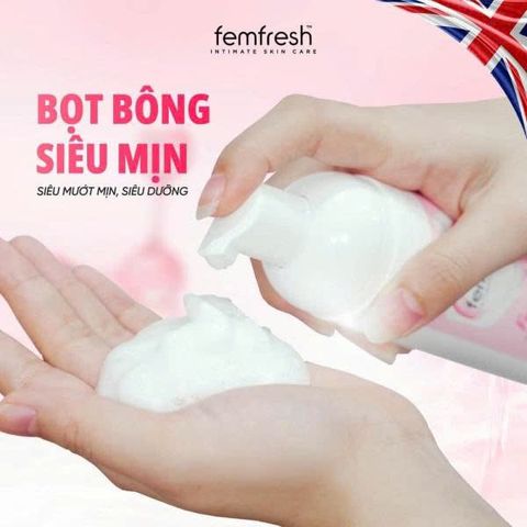Dung Dịch Vệ Sinh Phụ Nữ Femfresh Bọt Chiết Xuất Bơ Shea & Sữa Yến Mạch 150ml 