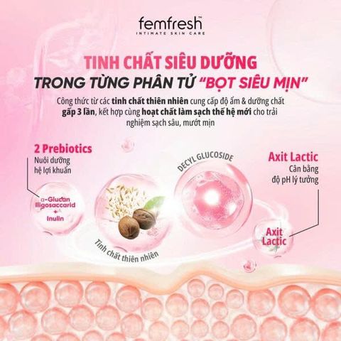 Dung Dịch Vệ Sinh Phụ Nữ Femfresh Bọt Chiết Xuất Bơ Shea & Sữa Yến Mạch 150ml 