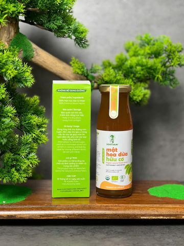 Mật hoa dừa cô đặc organic Sokfarm 250g - Thực phẩm tự nhiên cho bé ăn dặm