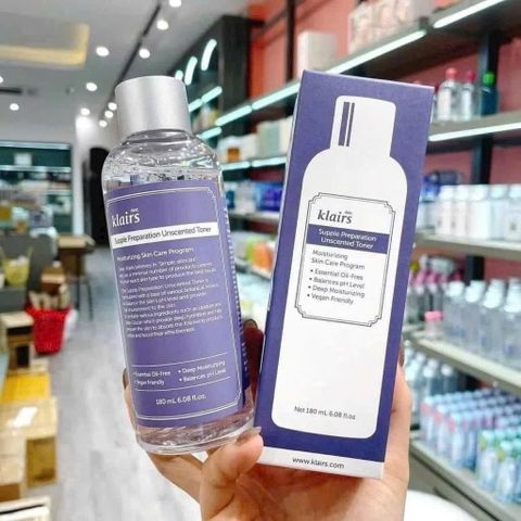 (Hàn Quốc) Nước hoa hồng Toner không mùi Klairs Supple Preparation Unscented Toner