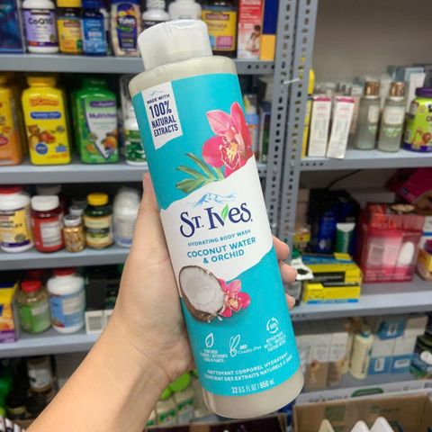 Sữa Tắm St.Ives Hương Dừa 650ml - Dưỡng ẩm, Thơm Ngọt, Giúp Da Mềm Mại - Sản Phẩm Mới Cho Làn Da Tươi Sáng