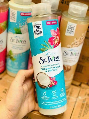 Sữa Tắm St.Ives Hương Dừa 650ml - Dưỡng ẩm, Thơm Ngọt, Giúp Da Mềm Mại - Sản Phẩm Mới Cho Làn Da Tươi Sáng