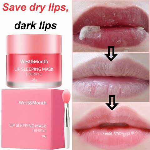 Lip Sleeping Mask Loại bỏ da chết và cho đôi môi mịn màng và mềm mại