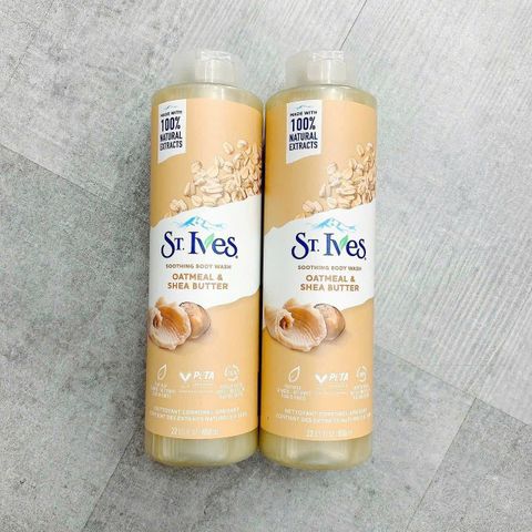 Sữa Tắm St.Ives Yến Mạch & Bơ 650ml - Dưỡng Ẩm Dịu Nhẹ Cho Da - Chăm Sóc Da Tự Nhiên