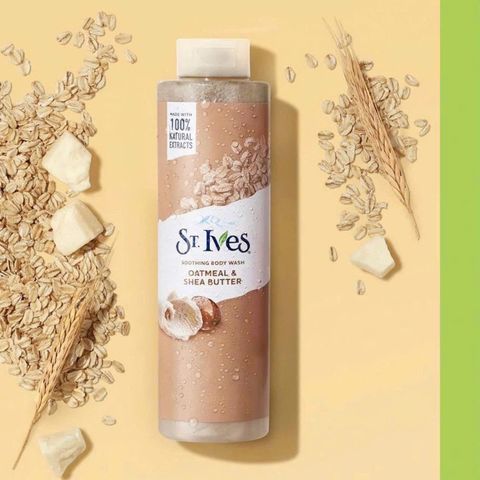 Sữa Tắm St.Ives Yến Mạch & Bơ 650ml - Dưỡng Ẩm Dịu Nhẹ Cho Da - Chăm Sóc Da Tự Nhiên