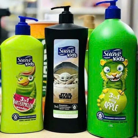 Dầu Gội & Sữa Tắm Suave Kids Star Wars 828ml – sạch dịu, mùi dễ thương