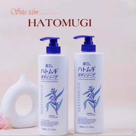 Sữa Tắm Hatomugi The Body Soap 800ml – Dịu Da, Cấp Ẩm, Dưỡng Ẩm Da Tối Ưu, Chất Lượng Từ Thương Hiệu Hatomugi