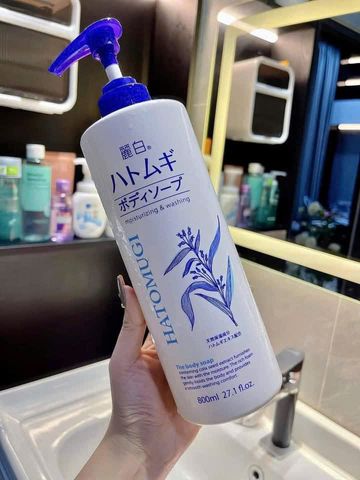Sữa Tắm Hatomugi The Body Soap 800ml – Dịu Da, Cấp Ẩm, Dưỡng Ẩm Da Tối Ưu, Chất Lượng Từ Thương Hiệu Hatomugi