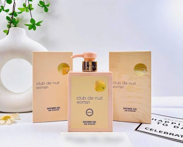 Sữa Tắm Armaf Club De Nuit Woman 360ml (Hồng) - Hương Nữ Tính, Sang Trọng, Dưỡng Da Mềm Mại