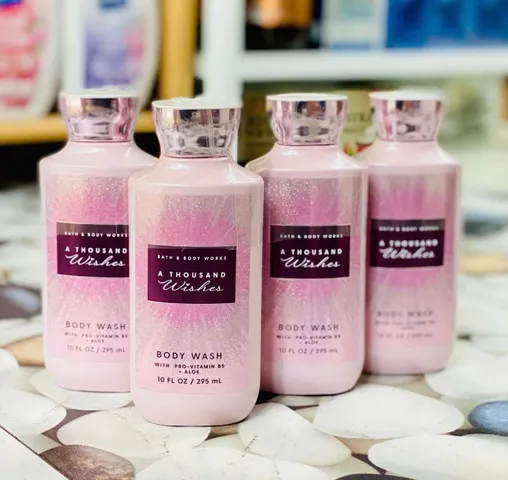 Gel Sữa Tắm Bath & Body Works A Thousand Wishes 295ml - Hương Ngọt Ấm, Thơm Lâu, Dưỡng Da Mềm Mại