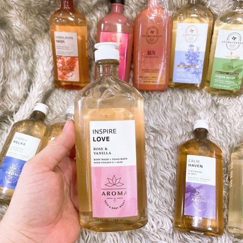 Sữa Tắm Aroma BBW Inspire Love 295ml - Hương Thơm Nữ Tính, Dịu Nhẹ, Dưỡng Ẩm Da, Quà Tặng Thích Hợp