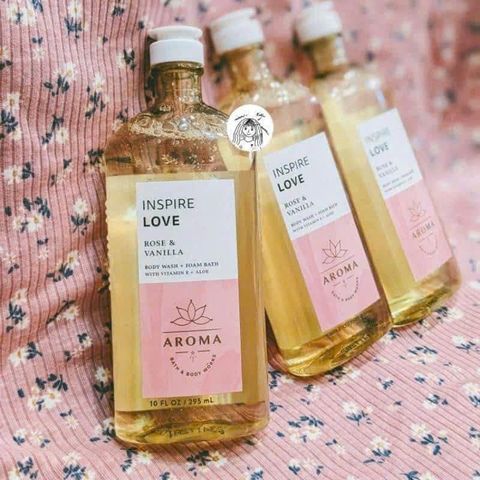 Sữa Tắm Aroma BBW Inspire Love 295ml - Hương Thơm Nữ Tính, Dịu Nhẹ, Dưỡng Ẩm Da, Quà Tặng Thích Hợp