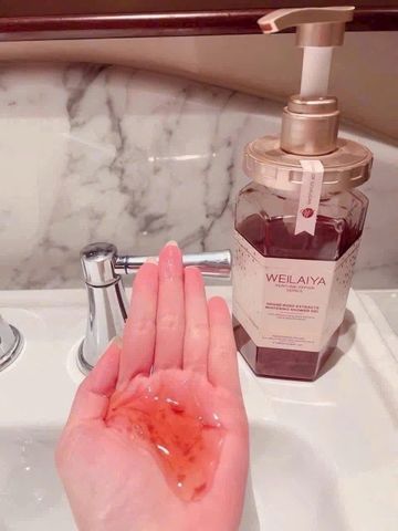 Sữa Tắm Trắng Da Weilaiya Tủy Mật Hoa Hồng 450ml - Dưỡng Ẩm, Làm Sáng Da, Chăm Sóc Da Toàn Thân