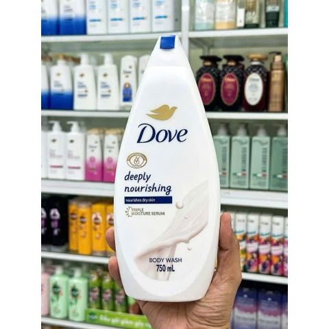Sữa Tắm Dove Deeply Nourishing 750ml – dưỡng ẩm, mềm da