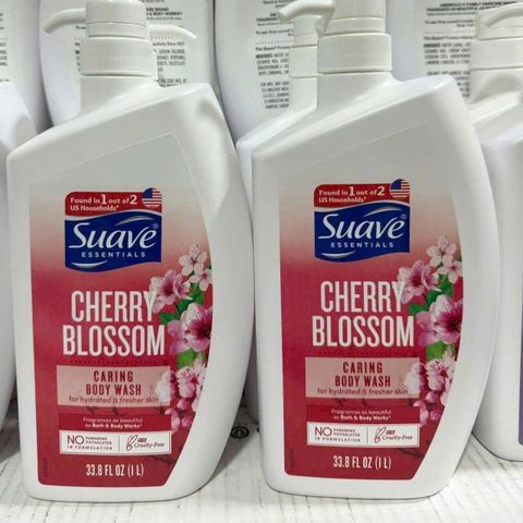 Sữa Tắm Suave Hương Hoa Anh Đào 1000ml - Dưỡng Ẩm Mềm Mịn, Tươi Mát Da