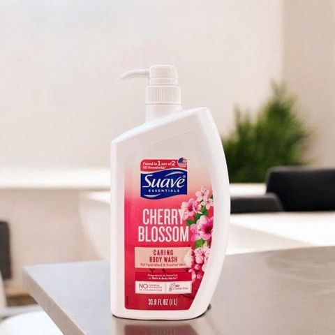 Sữa Tắm Suave Hương Hoa Anh Đào 1000ml - Dưỡng Ẩm Mềm Mịn, Tươi Mát Da