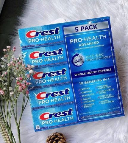 Set 5 Kem Đánh Răng Crest Pro-Health Advanced 167g x5 – sạch mảng bám, tăng cường bảo vệ răng miệng