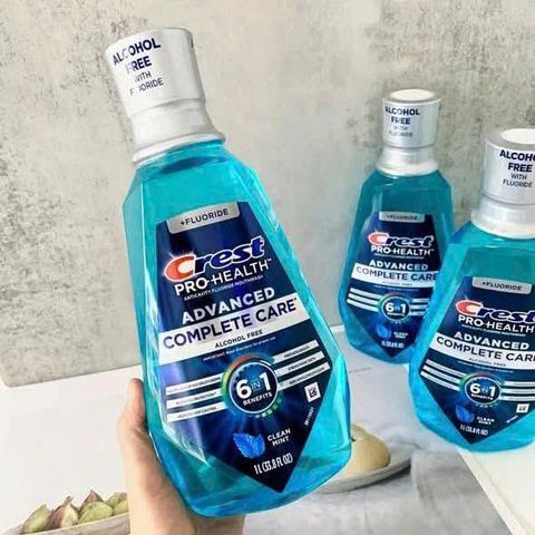 Nước Súc Miệng Crest Pro-Health 1L - Chăm Sóc Răng Miệng, Bảo Vệ Nướu và Ngừa Sâu Răng với Fluoride