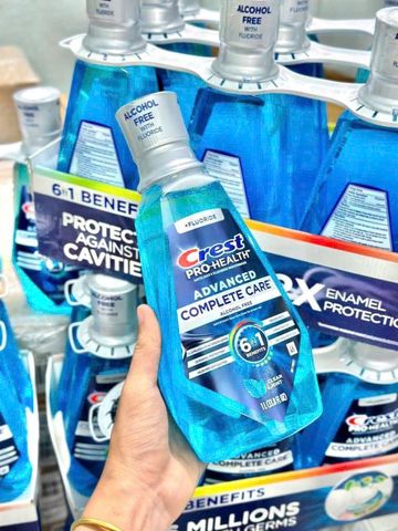 Nước Súc Miệng Crest Pro-Health 1L - Chăm Sóc Răng Miệng, Bảo Vệ Nướu và Ngừa Sâu Răng với Fluoride