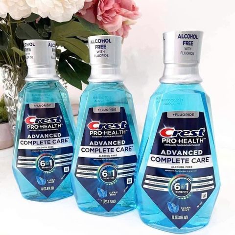 Nước Súc Miệng Crest Pro-Health 1L - Chăm Sóc Răng Miệng, Bảo Vệ Nướu và Ngừa Sâu Răng với Fluoride