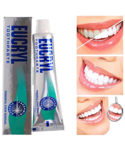 Kem Đánh Răng Eucryl Freshmint 62g - Chống ố thuốc lá, Làm Trắng Răng Tối Ưu, Hương Tươi Mát, Sản Phẩm Chăm Sóc Răng Miệng Chất Lượng