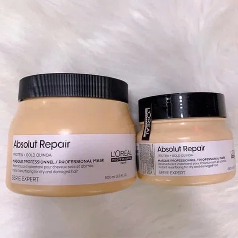 Kem Ủ Tóc Loreal Absolut Repair 500ml – phục hồi hư tổn, cấp ẩm chuyên sâu