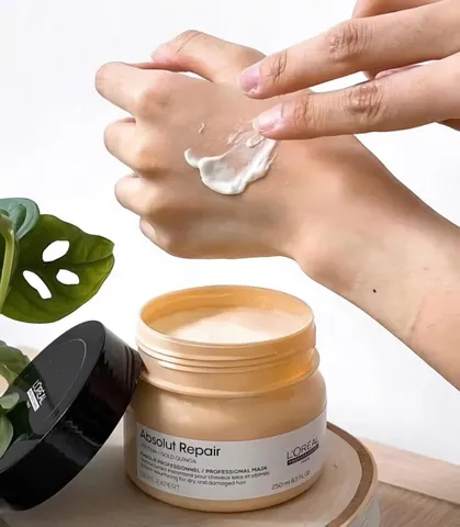 Kem Ủ Tóc Loreal Absolut Repair 500ml – phục hồi hư tổn, cấp ẩm chuyên sâu