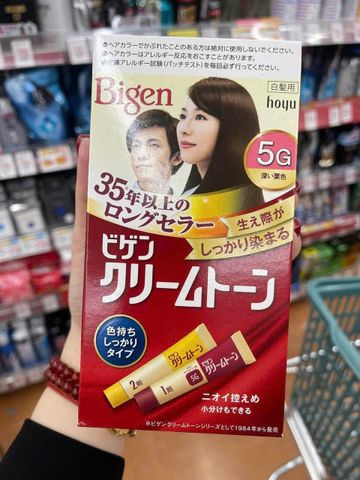 Nhuộm Tóc Bigen Số 5 Đen Ngả Nâu – lên màu chuẩn, bám màu lâu