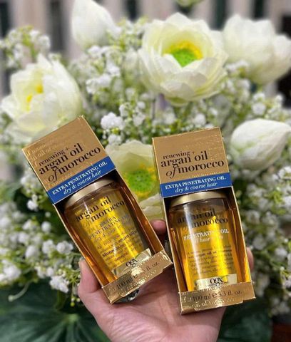Tinh Dầu Dưỡng Tóc Renewing + Argan Oil Of Morocco 100ml - Phục Hồi Tóc Khô Xơ, Giảm Gãy Rụng, Dưỡng Ẩm Tóc Hư Tổn