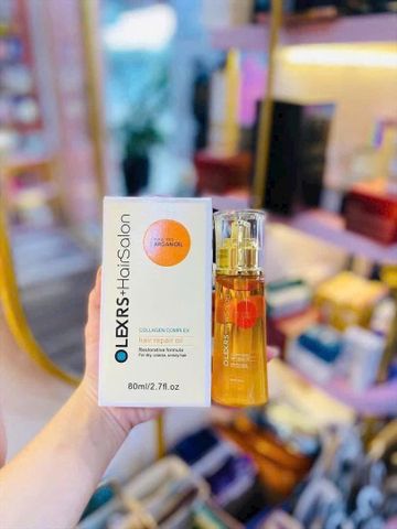 Dầu Dưỡng Tóc Olexs 80ml - Phục Hồi Tóc Hư Tổn, Làm Mềm Mượt Tóc - Giải Pháp Hoàn Hảo Cho Tóc Khô Xơ