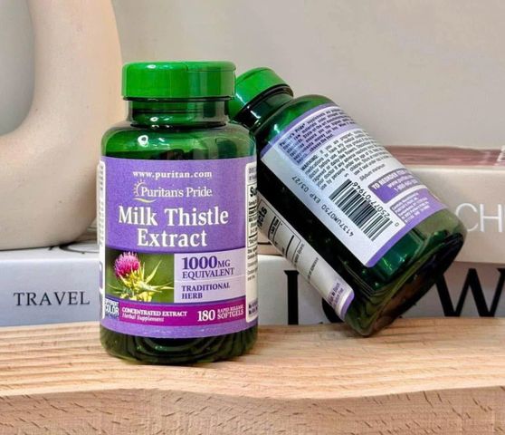 Viên Uống Bổ Gan Milk Thistle Extract 180 Viên - Hỗ Trợ Sức Khỏe Gan Tự Nhiên, Thực Phẩm Chức Năng Tốt Cho Gan