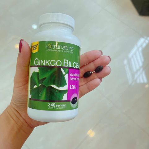 Viên uống bổ não Trunature Ginkgo Biloba 120mg - Hỗ trợ trí nhớ và tập trung, 340 viên
