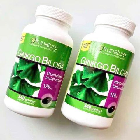 Viên uống bổ não Trunature Ginkgo Biloba 120mg - Hỗ trợ trí nhớ và tập trung, 340 viên