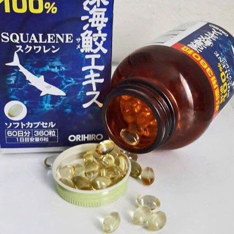 Viên Uống Sụn Vi Cá Orihiro Squalene 360 Viên - Bổ Xương Khớp, Tăng Cường Sức Đề Kháng Tự Nhiên