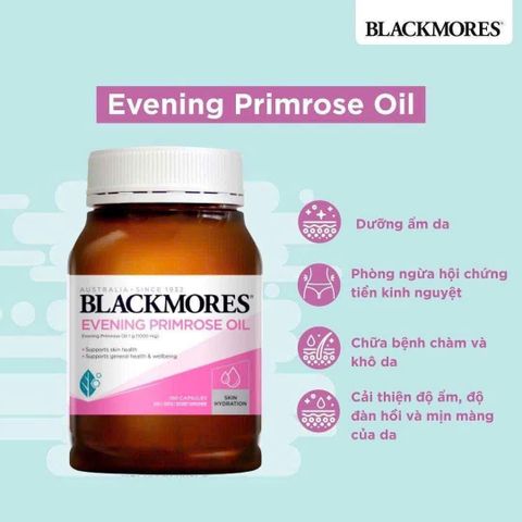 Viên Uống Tinh Dầu Hoa Anh Thảo Blackmores 190 Viên - Cân Bằng Nội Tiết & Tốt Da Cho Phái Đẹp