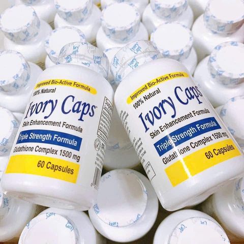 Viên Uống Trắng Da Ivory Caps - Công Thức Tăng Cường Sắc Da 60 Viên, Giúp Trắng Da và Tăng Cường Sức Khỏe