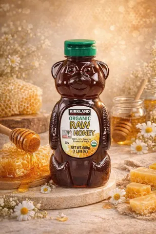 Mật Ong Kirkland Signature Raw Organic Bear 680g – Tự nhiên, Bổ dưỡng