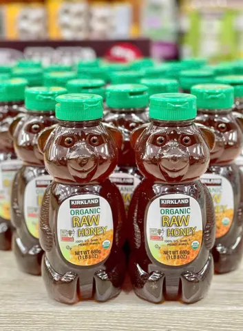 Mật Ong Kirkland Signature Raw Organic Bear 680g – Tự nhiên, Bổ dưỡng