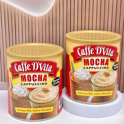 Bột Pha Cà Phê Caffe D’Vita Mocha Cappuccino 1.8kg - Thức Uống Ngon Béo Cho Tín Đồ Cà Phê