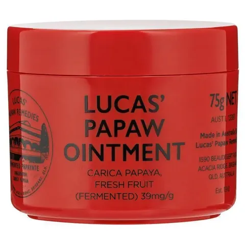 Kem đu đủ Lucas’ Papaw Ointment 75g - Dưỡng ẩm, làm lành da, phù hợp cho trẻ nhỏ, chống nẻ và bỏng nhẹ tại nhà