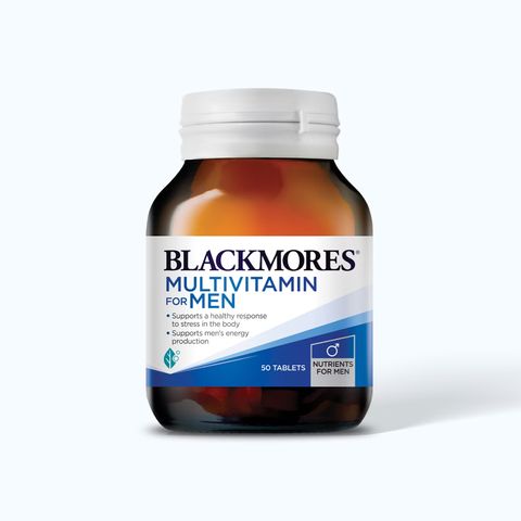 Viên uống Blackmores Multivitamins cho Nam 50 viên - Vitamin tổng hợp hỗ trợ sức khỏe và năng lượng từ Úc