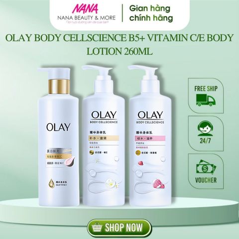 (Hàng CTY) Sữa Dưỡng Thể OLAY Body Cellscience Body Lotion Dưỡng Ẩm Chuyên Sâu 260g - Nana Shop