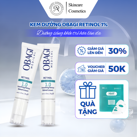 Kem Dưỡng Ẩm Obagi Retinol 1.0 28g - Giảm Nếp Nhăn & Trẻ Hóa Da, Căng Bóng, Mỹ phẩm Chính Hãng
