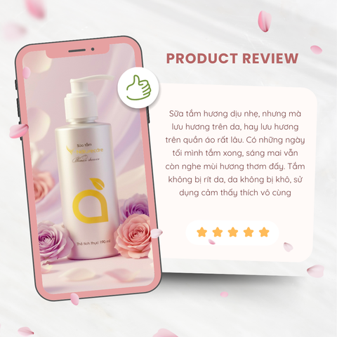 Sữa tắm nữ Vnaturecare 190ml - Làm sạch và dưỡng ẩm da