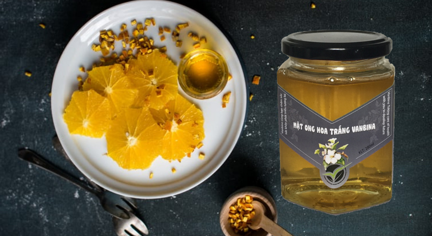 Mật Ong Hoa Trắng Vanbina 250gr Nguyên Chất Xuất Khẩu - Mật Ong Đặc Sản Mù Cang Chải 