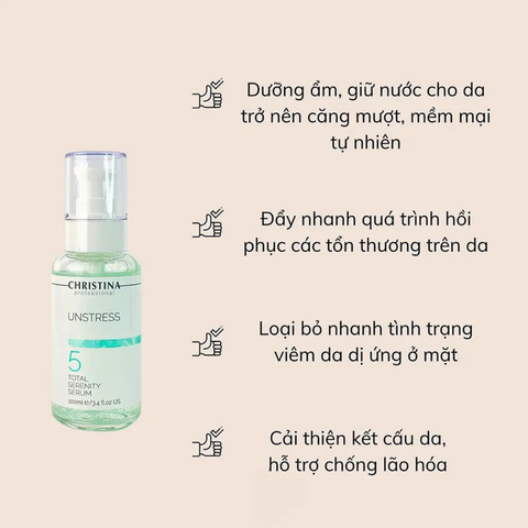 Serum Phục Hồi Da Christina Unstress 5 Total Serenity 100ml
