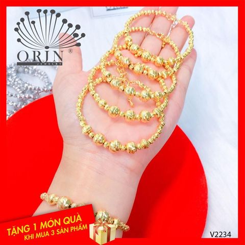 Vòng tay nữ, vòng bi móc máy khía sáng bền màu thiết kế thời thượng Orin V2234 623009