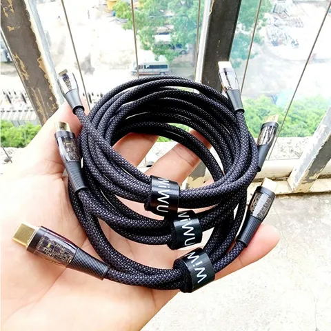 CÁP dù C to C 100W 2 đầu trong suốt - Hỗ trợ max 100w truyền dữ liệu 20GB